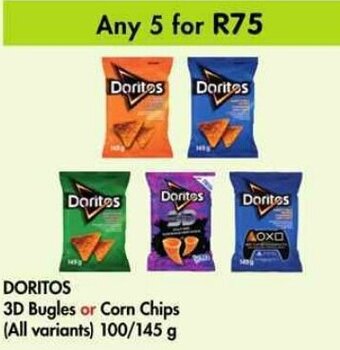 Makro Doritos 3D Bugles or Corn Chips 100/145g offer