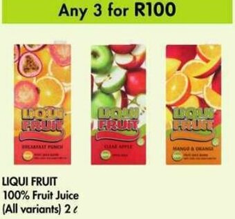 Makro Liqui Fruit 100% Fruit Juice 3x2L offer