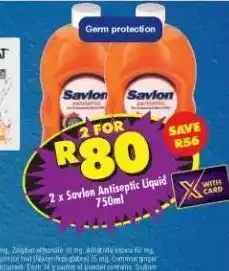 Shoprite Savlon antiseptic liquid 2 offer