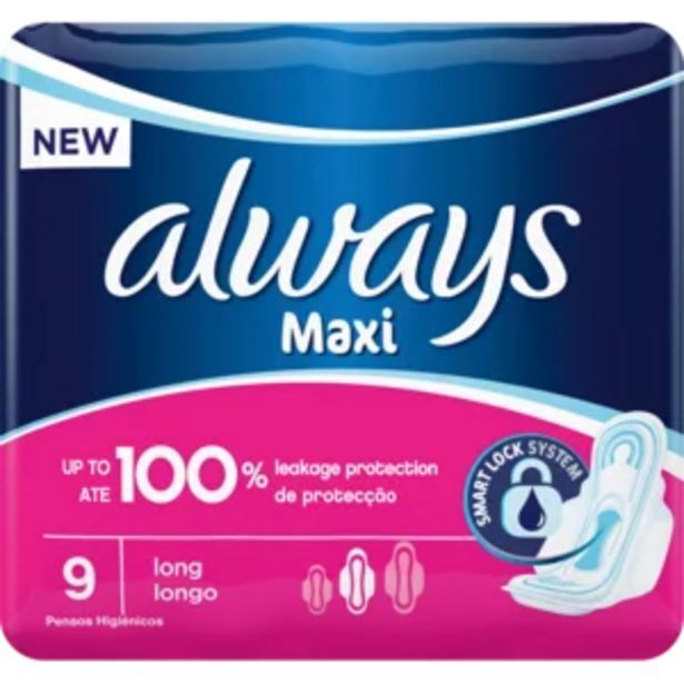 Always maxi plus sanitary pads 9 pack offer at Shoprite