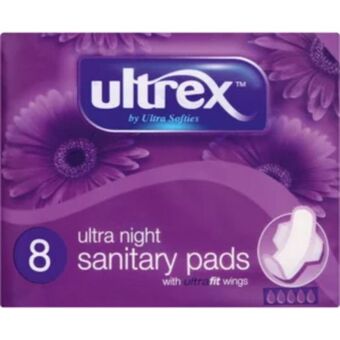 Shoprite Ultrex ultra night sanitary pads 8 pack offer