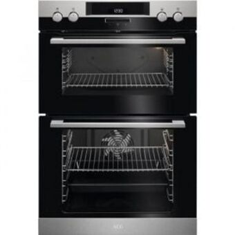 Hirsch's Aeg 60cm stainless steel double oven - dck431110m offer