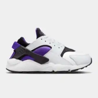 Sportscene Nike women's air huarache white/purple sneaker offer