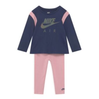 Sportscene Nike girls air leggings pink set offer