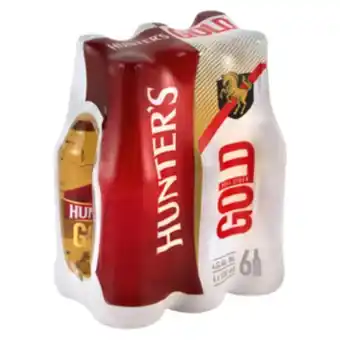 Checkers Liquor Shop Hunter's gold real cider bottles 6 x 330ml offer