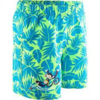 Decathlon Baby boys' swimming shorts all palm green offer