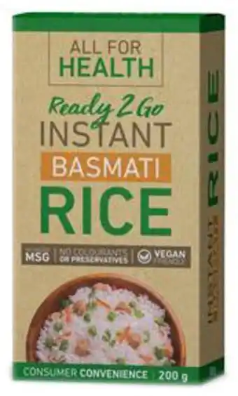 All for health instant basmati rice