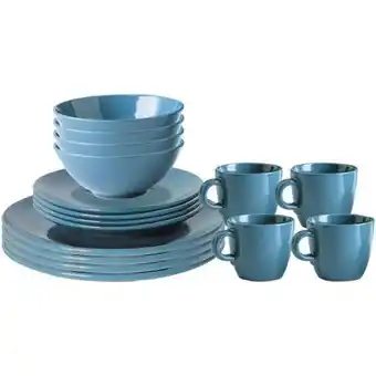 Game Always home 16pc dinner set peacock blue offer
