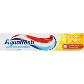 Shoprite Aquafresh lemon mint toothpaste 100ml offer
