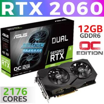 Evetech Asus dual geforce rtx 2060 oc evo 12gb gddr6 offer