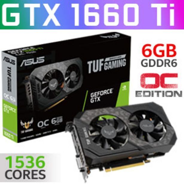 Asus tuf gaming geforce gtx 1660 ti oc evo 6gb offer at Evetech