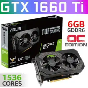 Asus tuf gaming geforce gtx 1660 ti oc evo 6gb