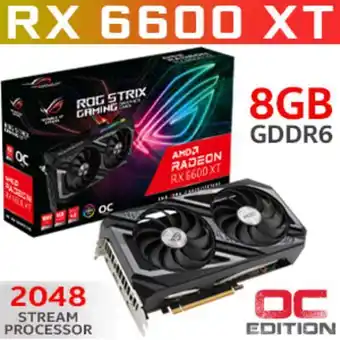 Evetech Asus rog strix radeon rx 6600 xt oc 8gb gddr6 offer