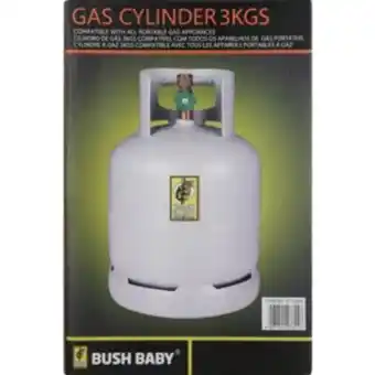 Shoprite Bush baby white gas cylinder 3kg offer