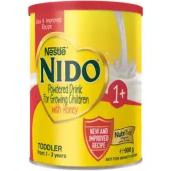 Shoprite Nestlé nido toddler no. 1+ growing up formula 900g offer