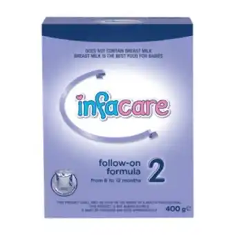 Shoprite Infacare follow-on formula 2 from 6 to 12 months 400g offer