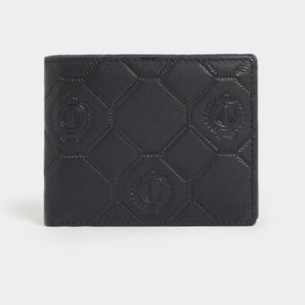 Monogram embossed wallet