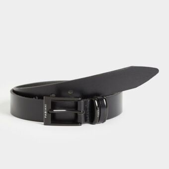 Skinny leather belt