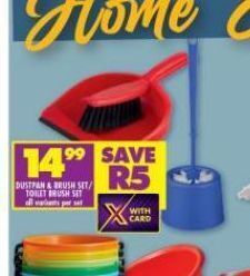 Dustpan & brush set / toilet brush set