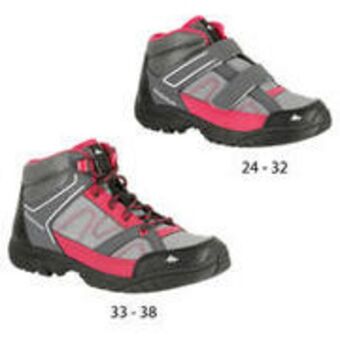Arpenaz 50 mid children's hiking shoes - pink