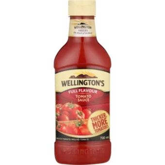 Shoprite Wellington's new recipe tomato sauce 700ml offer
