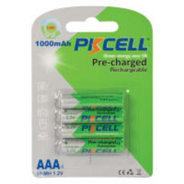 Pkcell fourpack aaa rechargeable batteries offer at Cash Crusaders