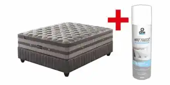 Russells Sealy paloma 152cm base set plus mattress sanitiser offer