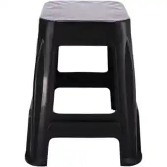 Shoprite Big jim black plastic stool 46cm offer