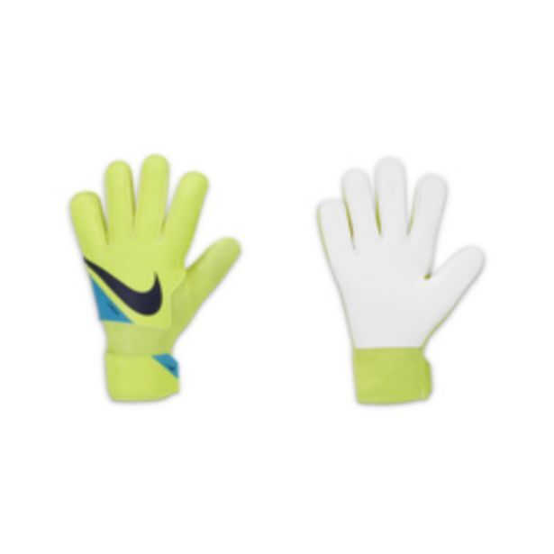 Junior nike goalkeeper match big kids' volt/white soccer gloves offer