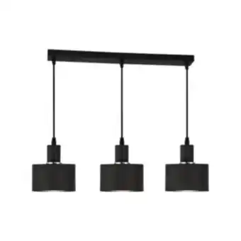 Bright star 3-light metal black pendant