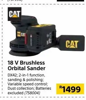 18 v brushless orbital sander