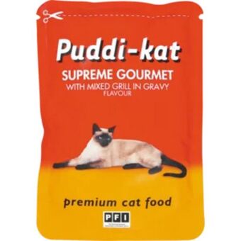 Shoprite Puddi-kat mixed grill flavoured cat food sachet 85g offer