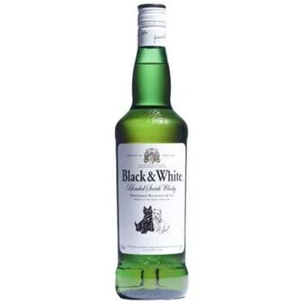Black & white blended scotch whisky 750ml