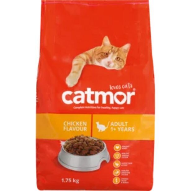 Catmor chicken flavoured dry cat food 1.75kg offer at Shoprite