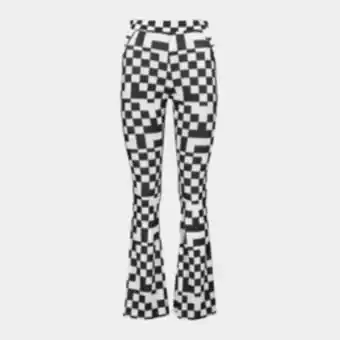 The FIX Women's black & white co-ord kickflare pants offer