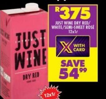 Shoprite Just wine offer