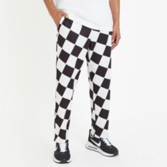 The FIX Men's black & white checkerboard co-ord pants offer