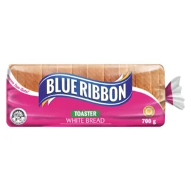 Blue ribbon toaster white bread 700g offer at Shoprite