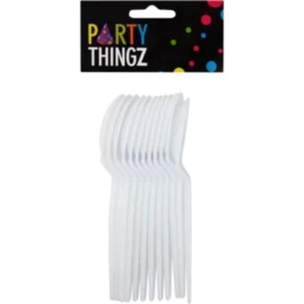 Shoprite Party thingz white plastic teaspoons 12 pack offer