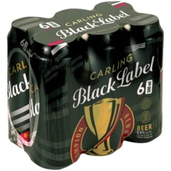 Shoprite Carling black label beer cans 6 x 500ml offer
