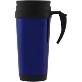 Shoprite Ruby blue stainless steel travel mug 420ml offer