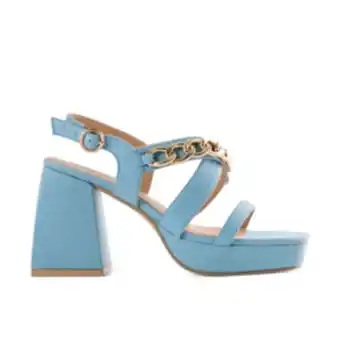 The FIX Women's blue block heel with chain detail offer