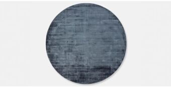 Broadway rug round (blue)