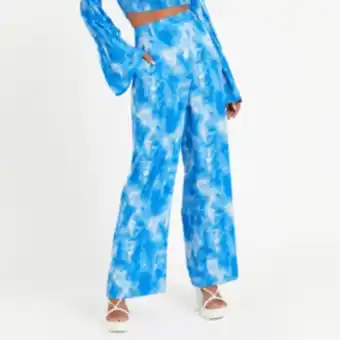 The FIX Women's tie dye blue co-ord wide leg pants offer