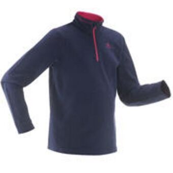 Kids’ hiking fleece mh100 7-15 years - navy blue
