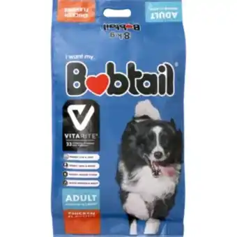 Shoprite Bobtail chicken flavoured medium/large dog food 8kg offer