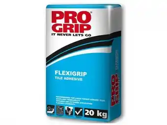 CTM Pro grip flexigrip tile adhesive 20kg offer