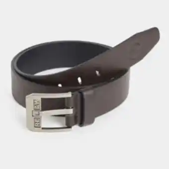 Rj brown branded prong belt