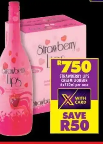 Shoprite Strawberry lips cream liqueur 6 offer