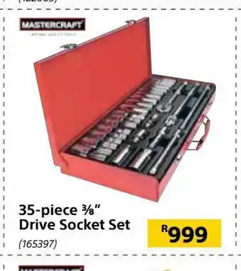Builders Express 35-piece 3/8" drive socket set offer
